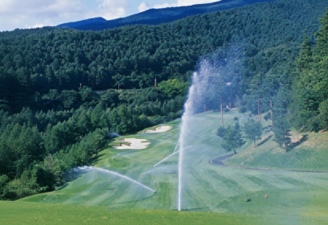小諸高原ゴルフコース散水施設